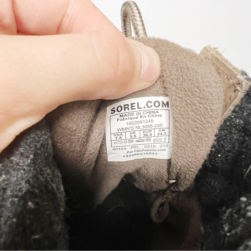Sorel Slimpack III Lace Snow Boot Winter Insulated Tan Leather Size 7.5 Women’s - Picture 4 of 6